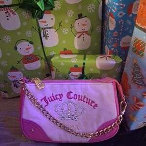 Juicy Couture Pink and White Women's Bag